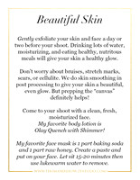 Prep Guide Page 4  - Beautiful Skin